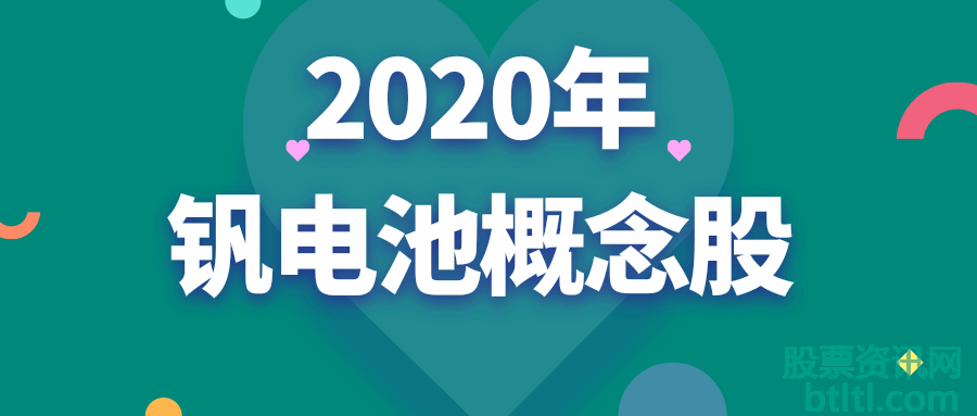 2020年钒电池概念股有那些？钒电池龙头股排名