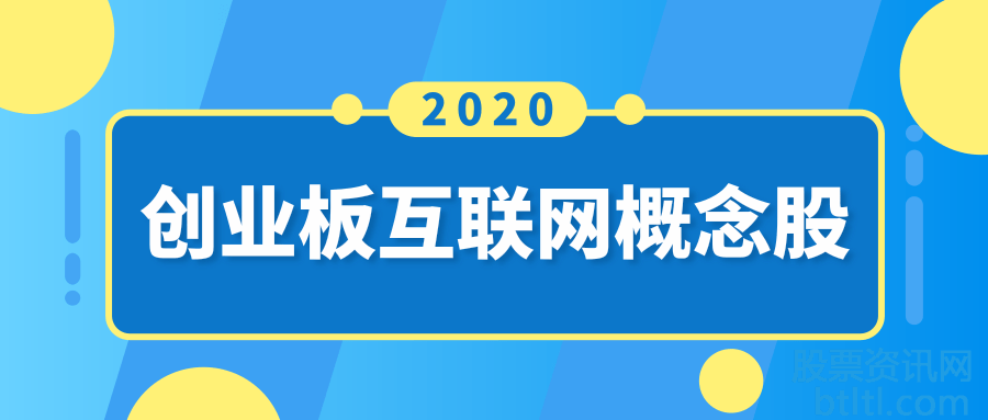 2020年创业板互联网概念股有那些?创业板互联网龙头股排名