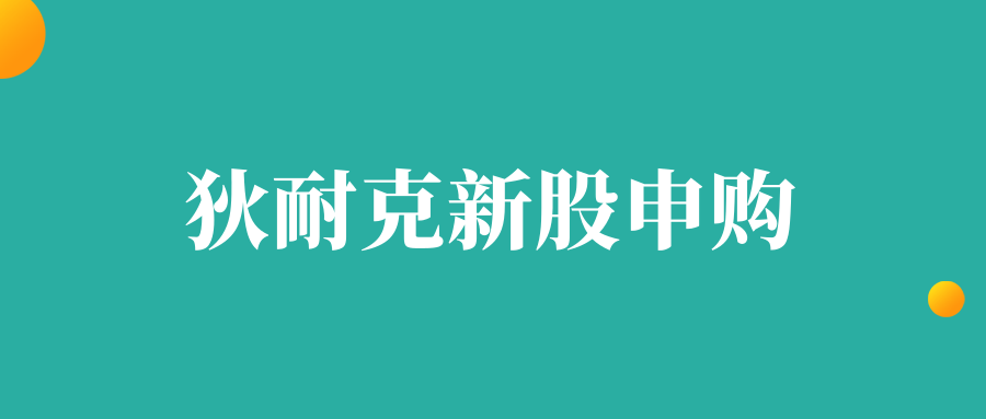 狄耐克新股申购